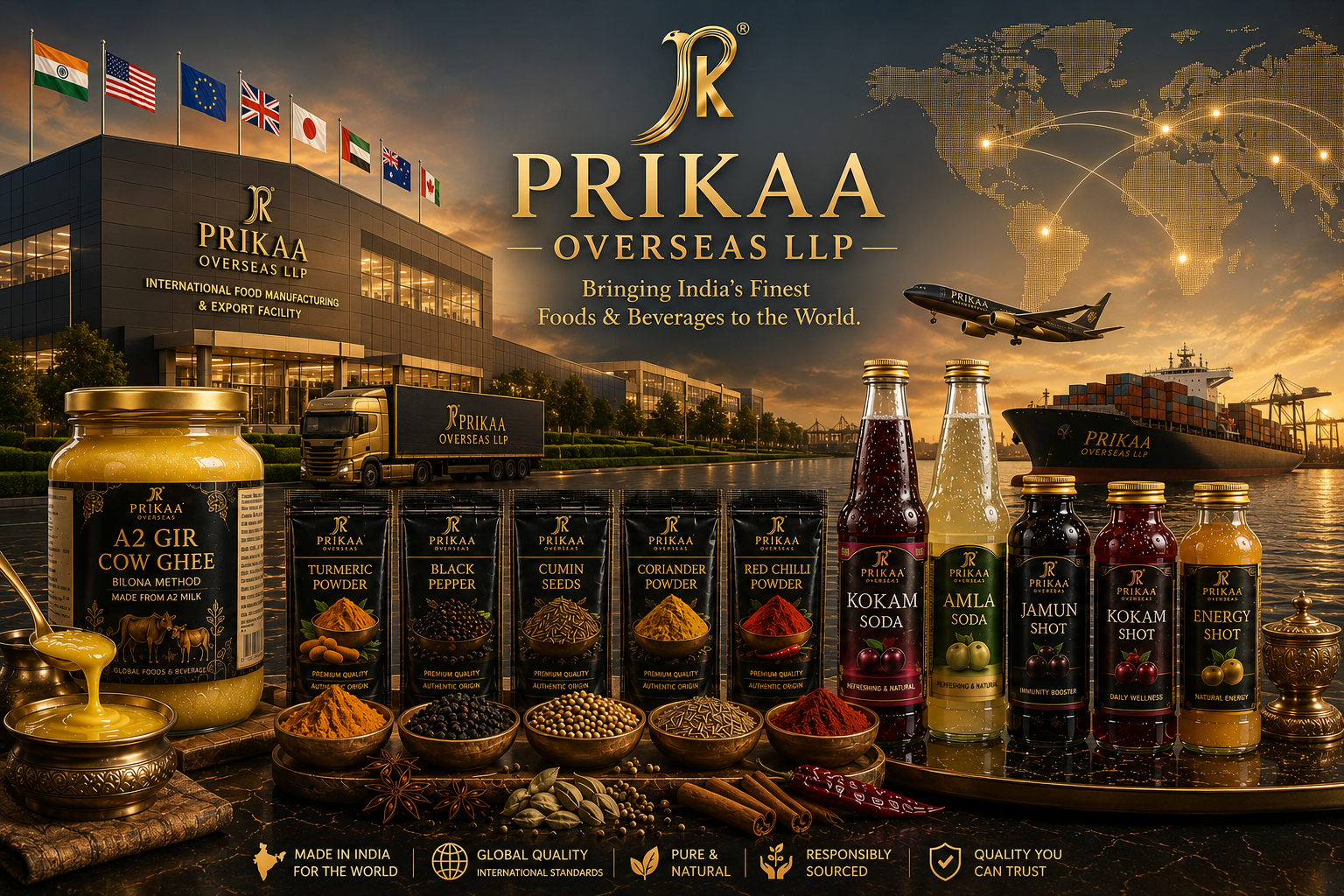 PRIKAA Overseas LLP premium Indian food brand