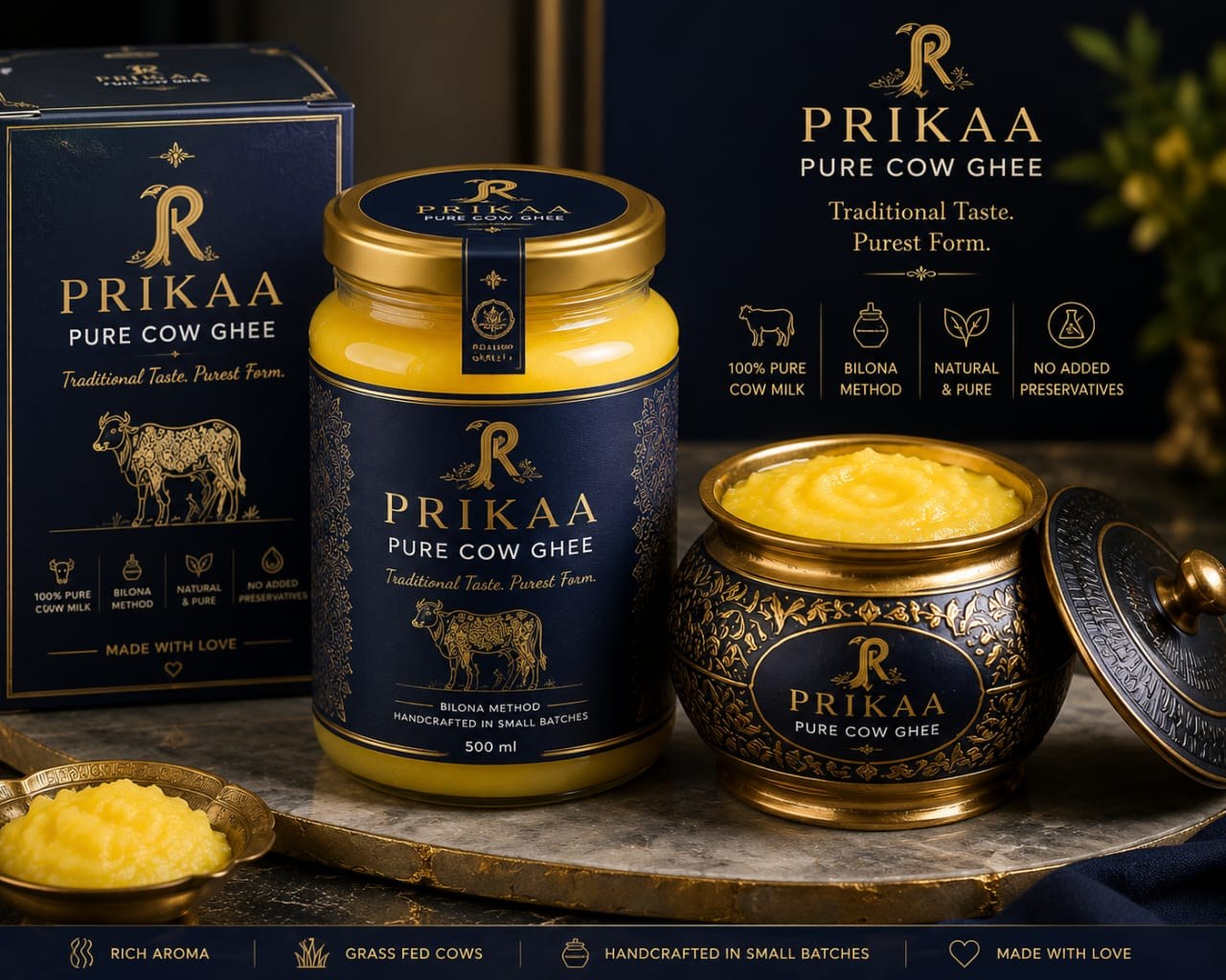 PRIKAA Pure Cow Ghee